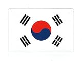 韓国 国旗・ステッカー (6.4×9.4cm)［st-flag013］