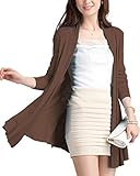 ［ニーマンバイ］ 長袖 トッパー カーディガン レディース 夏 春 春用 春物 夏用 春夏 秋冬 通年 かーでぃがん ロング 丈 ガウン セミロングカーディガン 透かし編み ニット オシャレ カワイイ