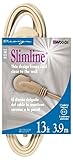 SlimLine 2240 Flat Plug Extension Cord, 2-Wire, Beige, 13-Foot [並行輸入品]