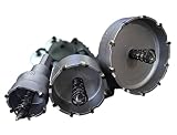 (アグロス) ホールソー 穴あけ ステンレス製 超硬 セット ドリル 切削 工具 DIY (6点 直径16mm/18mm/20mm/22mm/32mm/50mm)