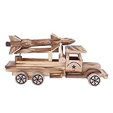Domybest シミュレーションカー 木製おもちゃの車 木製のロケットカーのおもちゃ 3歳以上 グライド機能 シックなモデリング シミュレーションデザイン