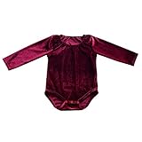 Brightup ベイビーロンパース、幼児の女の子長袖ボディスーツ、女の赤ちゃんの秋冬の服