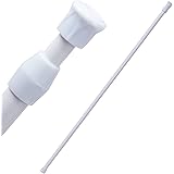アストロ つっぱり棒 バネ式 ホワイト 取り付け範囲:約72~100cm 直径1.3cm 耐荷重約2kg 突っ張り棒 取り付け簡単 伸縮棒 ポール 731-05