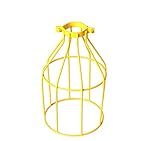 Mini Skater Metal Lampshape Lamp Guard Vintage Style Curved Top Light Cage for Pendant String Lights