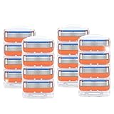 BaolijinMM 16個入 ジレット対応 替刃 Fusion 替え刃 5枚刃 フュージョン プログライド 互換品 カミソリ替刃 髭剃り