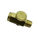 Perfk ミニ　ボールバルブ　レギュレータ　空気圧　バルブ　真ちゅう　1/4 NPT インライン　　