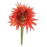 Dovewill 2つ　造花　人工もみじ 　人工観葉植物　インテリア　撮影　小道具　赤