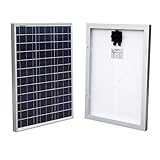 ECO-WORTHY 小型ソーラーパネル 太陽光発電 50W 12V L02P50-1