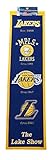 HeritageウールNBA Authentic Los Angeles Lakersバナー8 " x 32 "