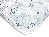 SwaddleDesigns Cotton Muslin Crib Sheet Sterling Starshine Shimmer [並行輸入品]