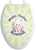 Easter BunnyトイレシートデカールPersonalized ) Elongated pnc-toilet-seat-elong+591604