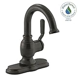 Kohler r76255 – 4d-2bz Worthシングルハンドル1穴バスルーム蛇口、オイルラビングブロンズ