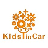 imoninn KIDS in car ステッカー　【パッケージ版】　No.28　幸せの花　（オレンジ色）