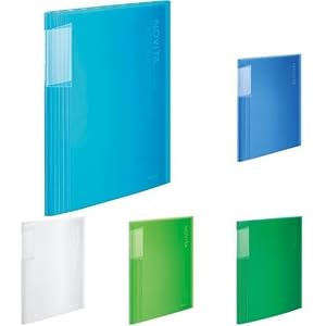 コクヨ クリヤーブック ノビータ 全8色セット A4 40ポケット ラ-N40LB