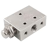 uxcell　TAC2-41P 2ポジション3ウェイ　スプリングリターン　ボタン　バルブ　プッシュ