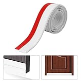 Vingtank ドア下部シールテープ ドア隙間テープ 隙間シールストリップ すきまシールテープ すきま風防止 半透明 防水 隙間テープ防風 防虫 ソフトなシリコーン (ホワイト)