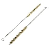 uxcell 銅線管のクリーニングブラシ　銅ワイヤ　管を洗うブラシ　長さ30cm　直径12mm　2本