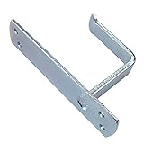 【20個入】座付き 貫抜 受け用 メッキ 50mm 施錠 冬囲金具 固定可 アミD