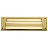 Baldwin 0017033 Letter Box Plate, Vintage Brass by Baldwin