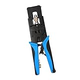 SONONIA 3 in 1 RG6　圧縮　Fヘッド　ワイヤーストリッパー　カッター　プライヤークリンパー　ツール　全2色 - ブルー