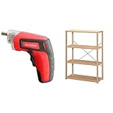 『電動ドライバー 充電式 RD110-R レッド』と『ラック ウッディラック 幅80.8×奥行35×高さ120cm WNK-7512』のセット