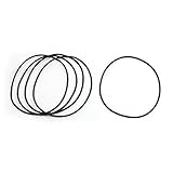 DealMux機械ブラックラバーオイルシールフィルターリングワッシャー（5ピース）、82ミリメートルx 2mmの