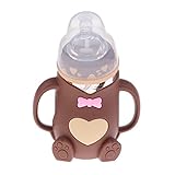 Lovoski 母乳実感哺乳びん　耐熱ガラス製　赤ちゃん用　ミルクボトル　全6色 - コーヒー