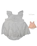 【子供服】 kids zoo (キッズズー) 裾カットワークレースオール 70cm，80cm W44705