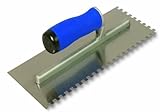 Bon 14-478 11-Inch by 4-1/2-Inch V Notched Trowel with 3/16-Inch Width and 3/16-Inch Depth Comfort G