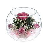 レンデフロール（Reine De Fleur） ハンドメイドドライフラワー バラ・かすみ草 S-L