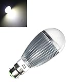 B22 10W Pure White Led Globe Ball Light Lamp Bulb 220V (Usa)