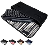 suono HHKB Professional HYBRID キーボードケース (ブラック・アルバグレイ) ハンドメイド 日本製