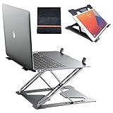 JUHOYノートパソコンスタンド PCスタンド パソコン スタンド pc 台 ノートパソコン 台 タブレット スタンド 2層トライアングルサ