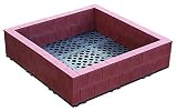 システムファーム（組立て式花壇・菜園） 90cm×90cm×2段 セット ブラウン