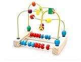 JoyeeeR Multicolor Wooden Bead Roller Coaster - Classic クラシック Early Education Toys for Your Kids - P