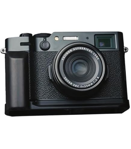 Amazon | WEPOTO Fujifilm X100V 用ハンドグリップメタル黒檀木材