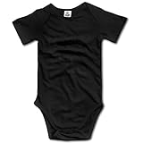 赤ちゃん&ベビー服 アメリカ音楽 R&B ロック風 ヒップホップ 半袖ロンパース 夏 女の子 男の子 24 Months ブラック