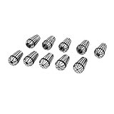 uxcell　スプリングコレット　セット　ER16 CNC 　65　スチール　 彫刻機　スチール　10in1