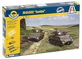 プラッツ イタレリ 1/72 WW2 アメリカ M4A3E2 ジャンボ 2輌セット プラモデル IT7520 (戦車)