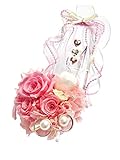 【プリザーブドフラワー／ガラスの靴リングピロー】ガラスの靴と薔薇たちがいっしょに見るロマンチックでスイートな夢【リボンラッピング付き】