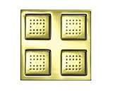 Kohler K-8031-AF Watertile Square Rain Overhead Showering Panel, Vibrant French Gold [並行輸入品]