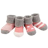 Amberetech ベビー 幼児用 純綿靴下 赤ちゃんソックス 保温 秋冬 ベビー キッズ 赤ちゃん 新生児 お祝い 出産 祝い ムール用 柔らかい 滑り止め付き快適　可愛い　保温性に優れ　細工な体