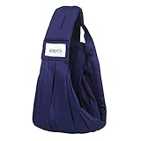 リベルタ(LIBERTA) ベビースリング ベビーキャリア 抱っこ紐 新生児 推奨最高体重15kg 日本語取扱説明書付き ネイビー