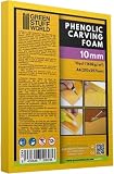GREEN STUFF WORLD グリーンスタッフワールド フェノール樹脂 カービング(彫刻)フォーム 10mm厚 A4サイズ 1枚入 ホビー用素材 GSWD-3243 イエロー