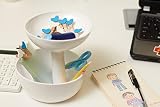 DOCCIS上品・多用で、コスメボックス 花瓶造型 可取り外し 可自由的に組み合う 化粧台・寝室・客間・書斎に合います (白い)