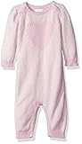 Cuddl Duds Baby Girls' Heart Sweater Coverall Pink Lady 3M [並行輸入品]