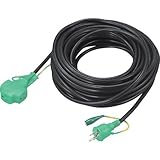 トラスコ中山:TRUSCO トリプルポッキン延長コード 20m 黒 TPVS-20E BK 型式:TPVS-20E BK