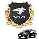 ハリアー 車エンブレム 金属製エンブレム ハリアー 60系 80系 車用ステッカーデカール 車のロゴ装飾ステッカー(グレーの鏡面,ハリアー)