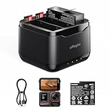 TEHAOUU 高速バッテリー充電器ハブ Insta360 AcePro2 (Ace Pro/Aceではありません)用 3チャンネルバッテリー充電ストレージステーション Misro SDカードスロット3つとOLEDスクリーンインテリジェント急速充電ケース