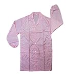 uxcell 帯電防止長袖シャツ　静電防止服　抗菌防臭 QA 帯電防止白衣シャツ　Lサイズ　作業服 作業着　ピンク